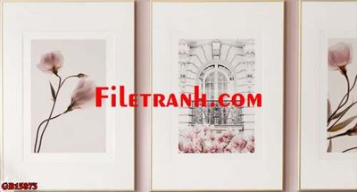 Hình ảnh file gốc File gốc in bộ tranh decor treo tráng gương canvas GB15873 cho in UV