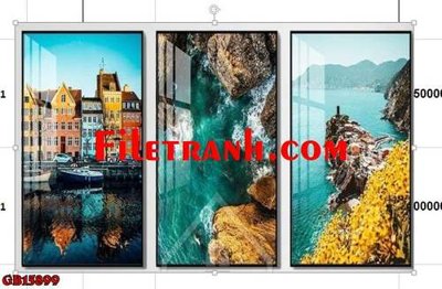 File gốc File gốc in bộ tranh decor treo tráng gương canvas GB15899 (trang trí) cho phòng khách