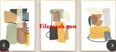 File gốc File gốc in bộ tranh decor treo tráng gương canvas GB15908 (thiết kế) cho in ấn