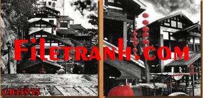 File gốc File gốc in bộ tranh decor treo tráng gương canvas GB15935 (in tráng gương) nghệ thuật