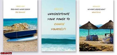 File tranh File gốc in bộ tranh decor treo tráng gương canvas GB16075 (bản gốc) in lụa 3D