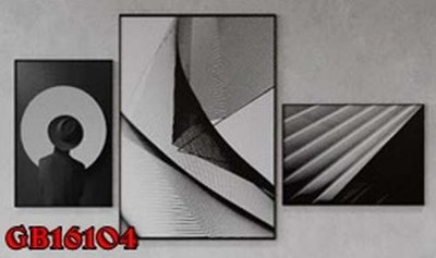 Cung cấp file tranh gốc File gốc in bộ tranh decor treo tráng gương canvas GB16104 độc quyền