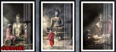 File in trần File gốc in bộ tranh decor treo tráng gương canvas GB16181 (bản gốc) mây trời