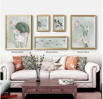 File in trần File gốc in bộ tranh decor treo tráng gương canvas GB16187 (bản gốc) bầu trời