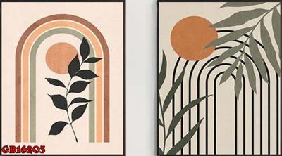 File in trần File gốc in bộ tranh decor treo tráng gương canvas GB16203 (bản gốc) trời sao