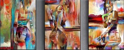 File gốc File gốc in bộ tranh decor treo tráng gương canvas GB16232 (ảnh chi tiết) để in ấn