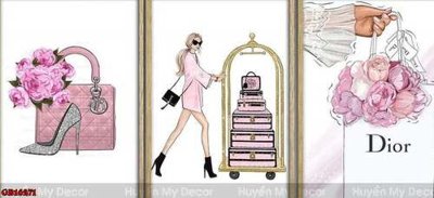 Tải xuống file tranh gốc File gốc in bộ tranh decor treo tráng gương canvas GB16271 (PSD/TIFF)