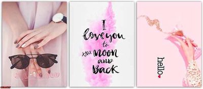 File tranh ảnh gốc File gốc in bộ tranh decor treo tráng gương canvas GB16327 dùng cho in khổ lớn