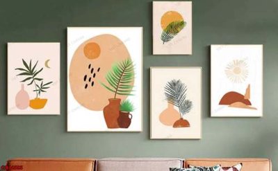 File gốc File gốc in bộ tranh decor treo tráng gương canvas GB16383 (in ấn) không giới hạn