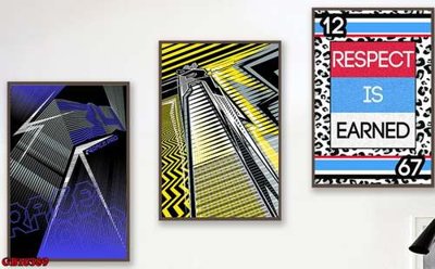 File PSD File gốc in bộ tranh decor treo tráng gương canvas GB16389 (bản gốc) độ phân giải cao