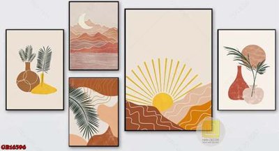 File gốc File gốc in bộ tranh decor treo tráng gương canvas GB16396 (ảnh chi tiết) để in lụa
