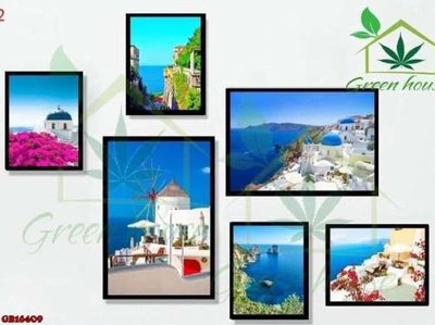 File tranh File gốc in bộ tranh decor treo tráng gương canvas GB16409 (gốc) chủ đề trẻ em