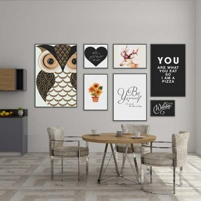 Tải file File gốc in bộ tranh decor treo tráng gương canvas GB16417 (gốc) làm file tranh quảng cáo