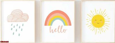 File gốc File gốc in bộ tranh decor treo tráng gương canvas GB16466 (in 3D) nghệ thuật