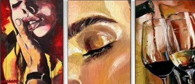 File gốc File gốc in bộ tranh decor treo tráng gương canvas GB16659 (in lụa) họa tiết 3D