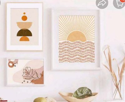 File gốc File gốc in bộ tranh decor treo tráng gương canvas GB16693 (in mica) cắt laser