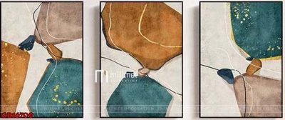 File PSD File gốc in bộ tranh decor treo tráng gương canvas GB16709 (gốc) cho in quảng cáo