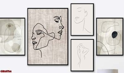 File tranh File gốc in bộ tranh decor treo tráng gương canvas GB16724 (ảnh gốc) sắc nét hoàn hảo