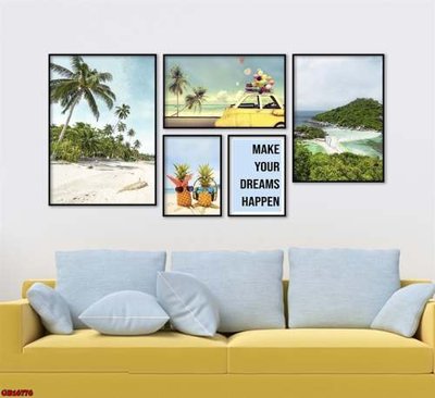 File tranh File gốc in bộ tranh decor treo tráng gương canvas GB16776 (ảnh gốc) cho in ấn kỹ thuật số