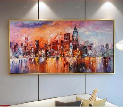 File gốc File gốc in bộ tranh decor treo tráng gương canvas GB16856 (in lụa) trang trí tường