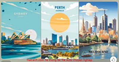 File gốc File gốc in bộ tranh decor treo tráng gương canvas GB18012 (vector) cho in ấn