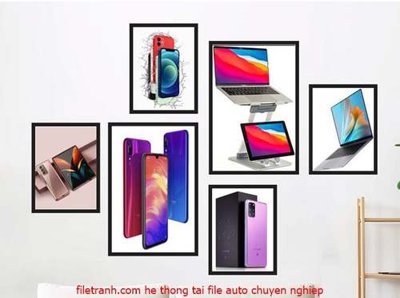 File tranh quảng cáo File gốc in bộ tranh decor treo tráng gương canvas GB18100 (file gốc) chuyên nghiệp