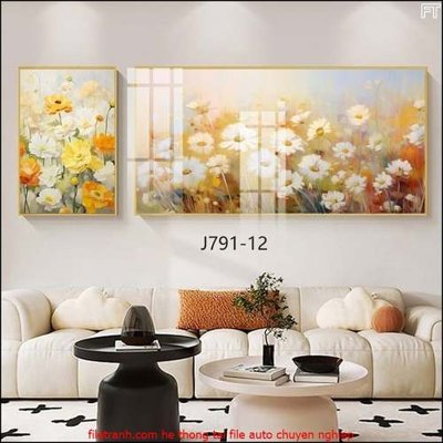 File gốc File gốc in bộ tranh decor treo tráng gương canvas GB18124 (dành cho quảng cáo)