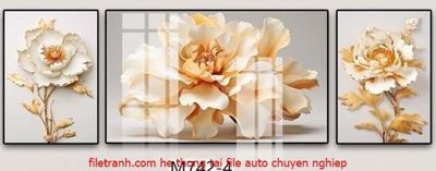 File in trần File gốc in bộ tranh decor treo tráng gương canvas GB18129 (file gốc) phong thủy