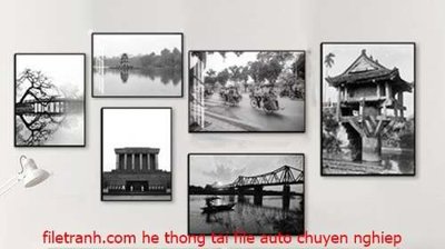 File ảnh File gốc in bộ tranh decor treo tráng gương canvas GB18168 (gốc) in quảng cáo ngoài trời