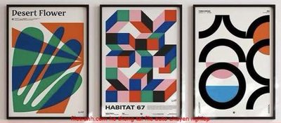 Tải file gốc File gốc in bộ tranh decor treo tráng gương canvas GB18213 (để in lụa)