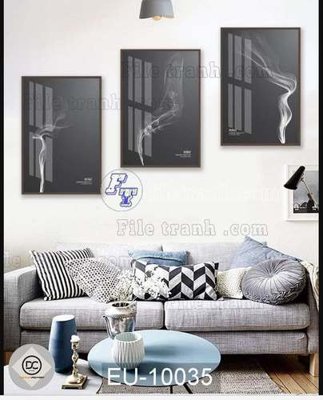 File tranh trang trí File gốc in bộ tranh decor treo tráng gương canvas GB20006 (file gốc)