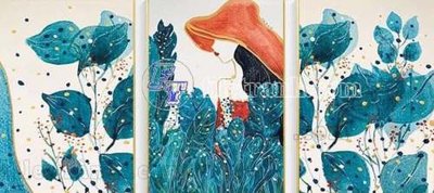 Tải file File gốc in bộ tranh decor treo tráng gương canvas GB20016 (gốc) in ấn ngay lập tức