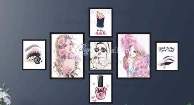 Ảnh gốc file in lụa File gốc in bộ tranh decor treo tráng gương canvas GB20038 chi tiết