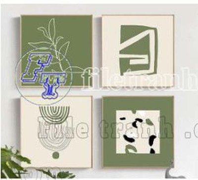Download file ảnh gốc File gốc in bộ tranh decor treo tráng gương canvas GB20054 để in ấn