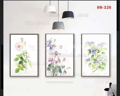 Download file gốc File gốc in bộ tranh decor treo tráng gương canvas GB20058 (in lụa) cao cấp