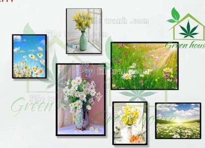 File tranh File gốc in bộ tranh decor treo tráng gương canvas GB20069 (ảnh gốc) độc quyền