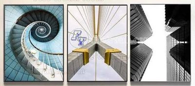 File tranh gốc File gốc in bộ tranh decor treo tráng gương canvas GB20074 chủ đề hiện đại