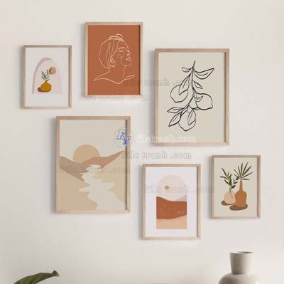 File gốc File gốc in bộ tranh decor treo tráng gương canvas GB20139 (in tráng gương) ốp tường