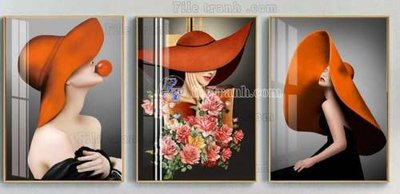 Chi tiết file gốc File gốc in bộ tranh decor treo tráng gương canvas GB20154 (cho in tráng gương)
