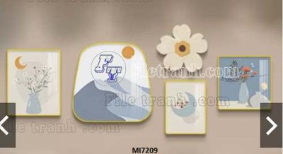 File PSD File gốc in bộ tranh decor treo tráng gương canvas GB20302 (bản gốc) cho nhà in