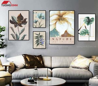 File gốc File gốc in bộ tranh decor treo tráng gương canvas GB20340 (in mica) làm bảng hiệu