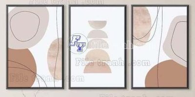 File tranh gốc File gốc in bộ tranh decor treo tráng gương canvas GB20366 (sắc nét từng chi tiết)