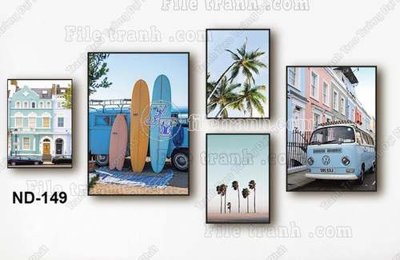 File gốc in ấn File gốc in bộ tranh decor treo tráng gương canvas GB20414 chuẩn màu CMYK