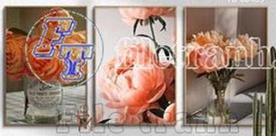 File in ấn File gốc in bộ tranh decor treo tráng gương canvas GB20429 chuyên nghiệp