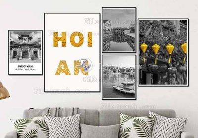 File gốc File gốc in bộ tranh decor treo tráng gương canvas GB20433 (ảnh rõ nét) để in