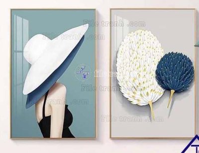Tải về file tranh gốc File gốc in bộ tranh decor treo tráng gương canvas GB20449 (để in quảng cáo)