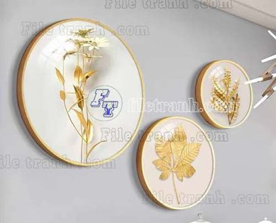 File gốc File gốc in bộ tranh decor treo tráng gương canvas GB20456 (PNG) chất lượng cao