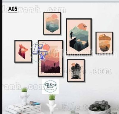 Tải về file gốc File gốc in bộ tranh decor treo tráng gương canvas GB20513 (dùng cho in quảng cáo)