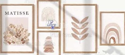 File tranh File gốc in bộ tranh decor treo tráng gương canvas GB20516 (gốc) in vải canvas