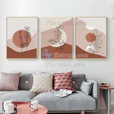 File in trần File gốc in bộ tranh decor treo tráng gương canvas GB20548 (file gốc) xuyên sáng
